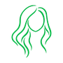 Frau mit schönen Haaren 