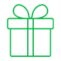 ein geschenk mit einem knoten 