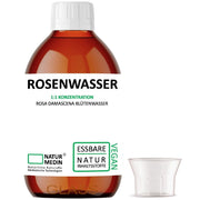 Rosenwasser zum Backen LEBENSMITTEL 250ml GLAS