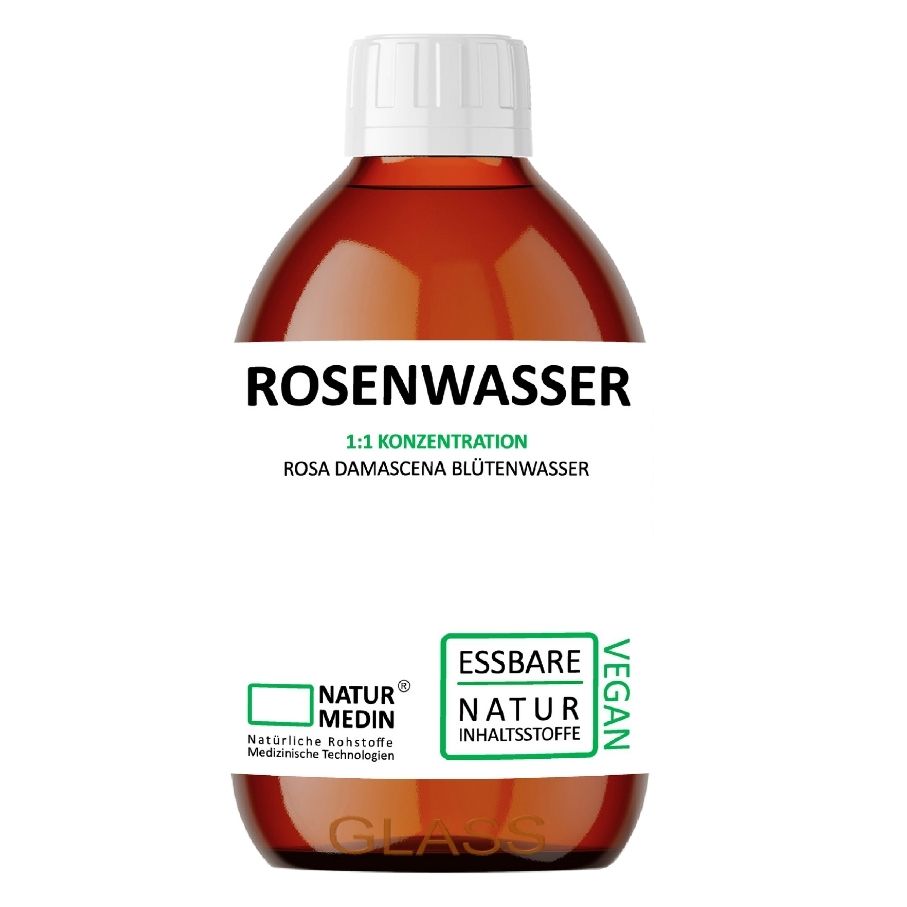 Rosenwasser - Erfrischendes Gesichtswasser - 100% Natur - GLASS