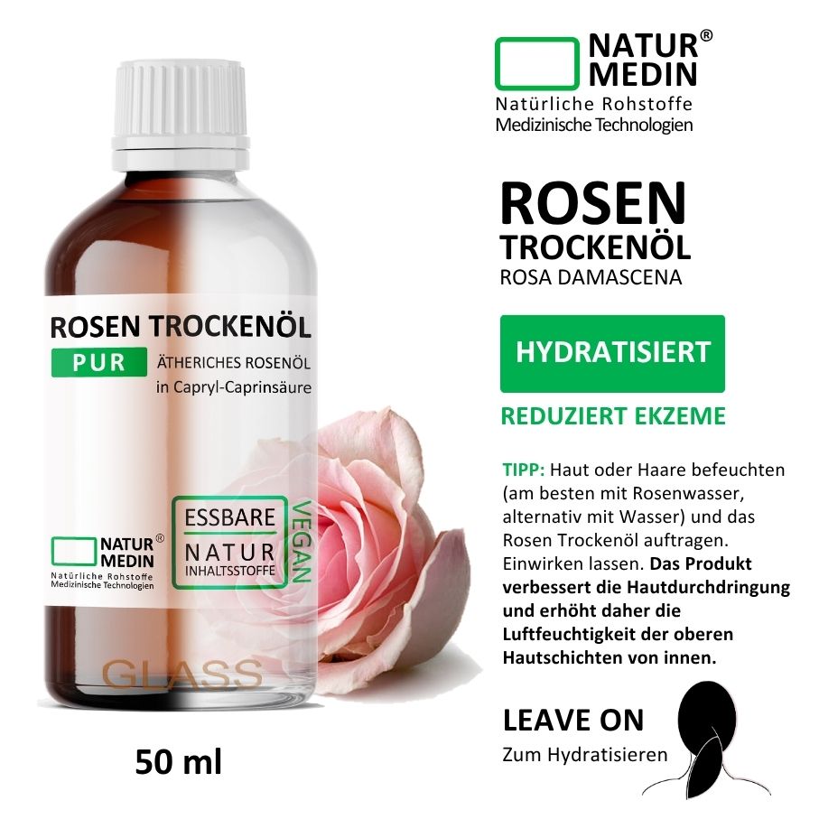 Rosen Gesichts Öl 100% Natur Vegan Ätherische Öle
