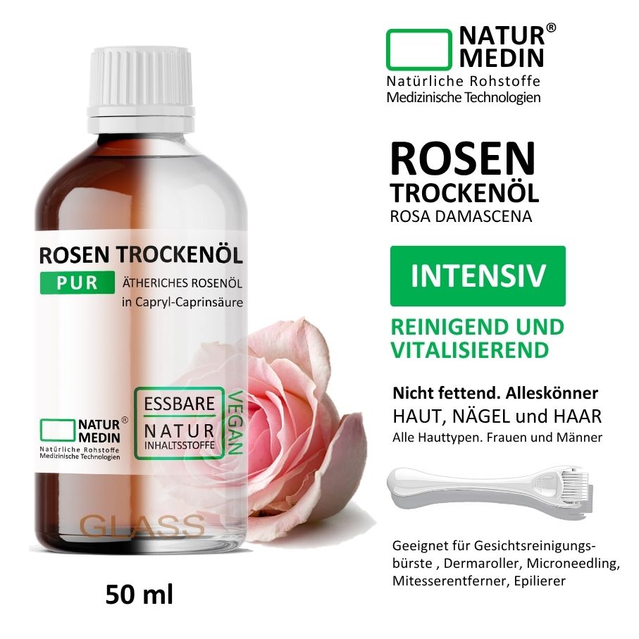 Rosen Gesichts Öl 100% Natur Vegan Ätherische Öle