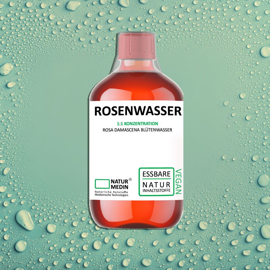 Rosenwasser Toner für Gesicht. Feuchtigkeit. 100% Natur.