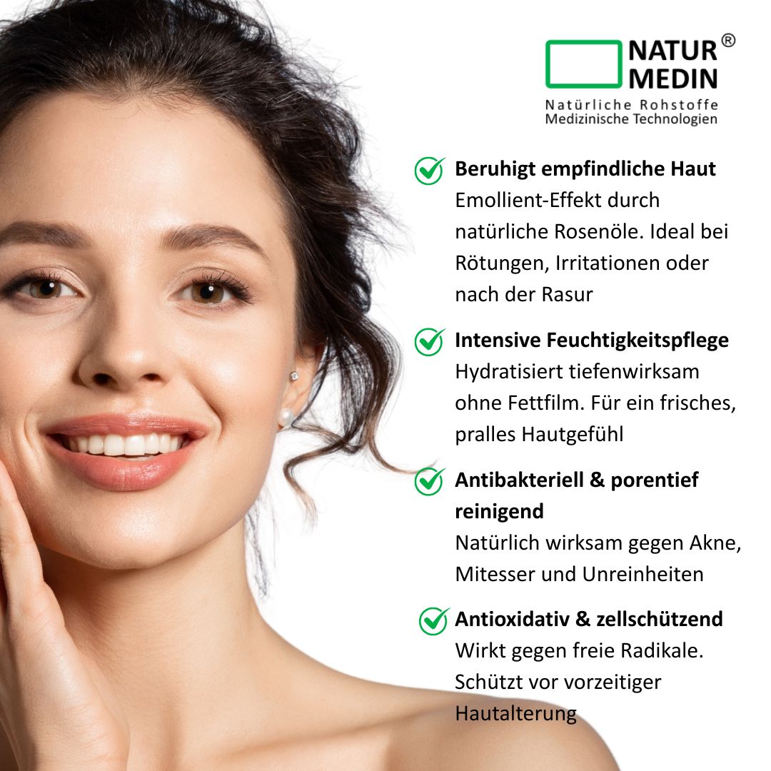 Rosenwasser – Pflege in dermatologischer Reinheit