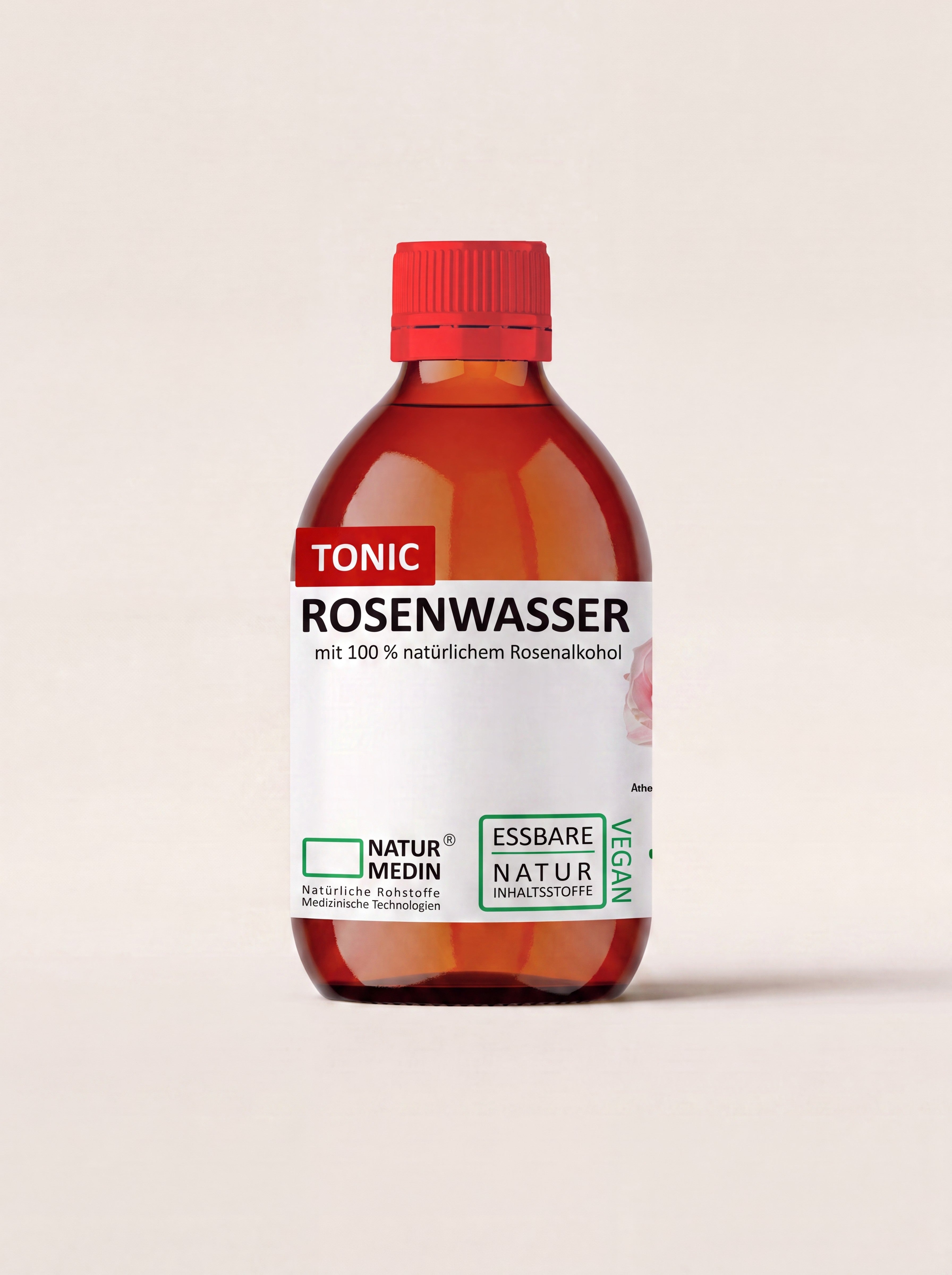 Naturmedin Rosenwasser Toner mit Rosenalkohol