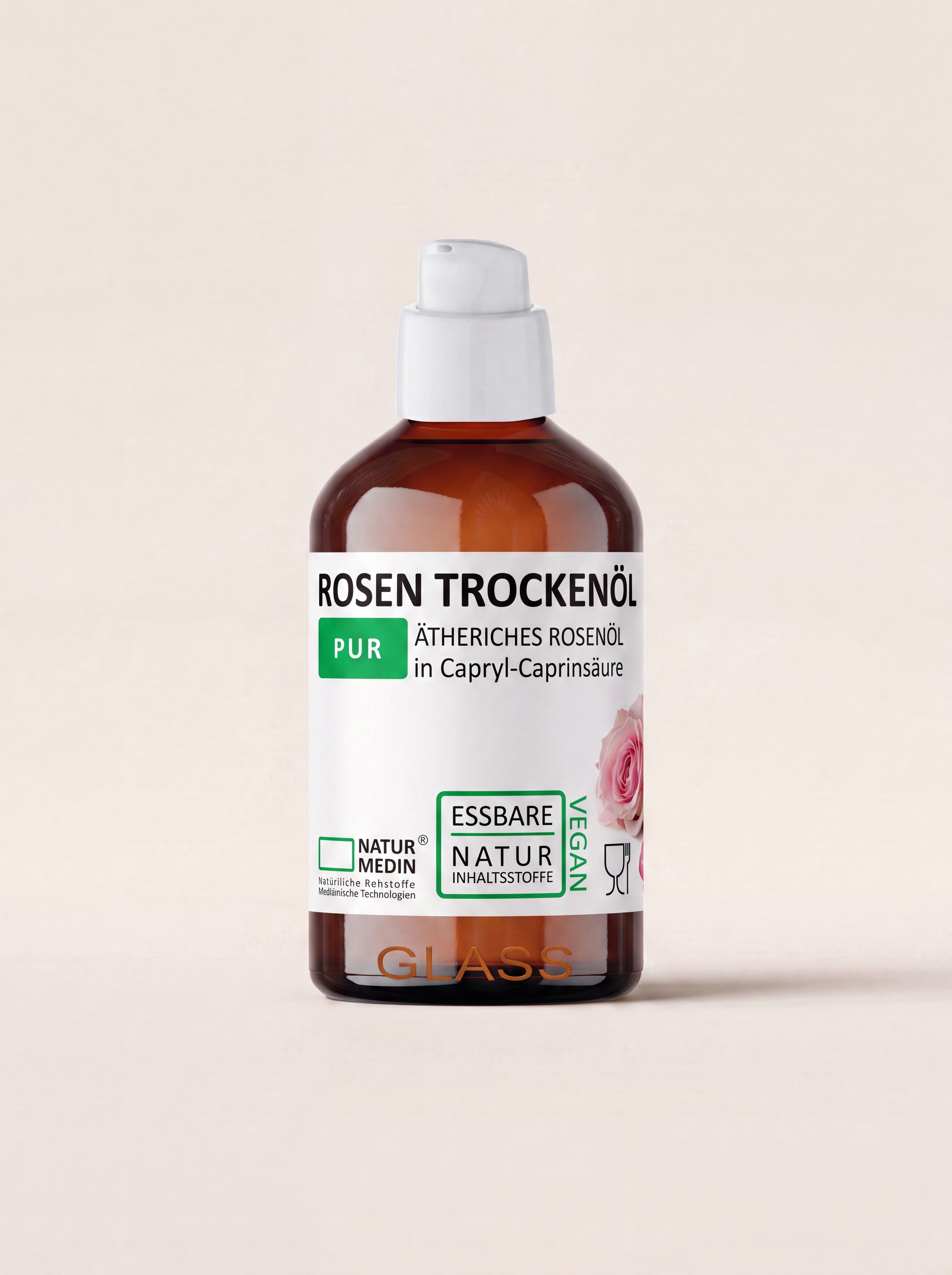 Rosen Trockenöl für Gesicht & Körper – nährt trockene Haut und zieht schnell ein