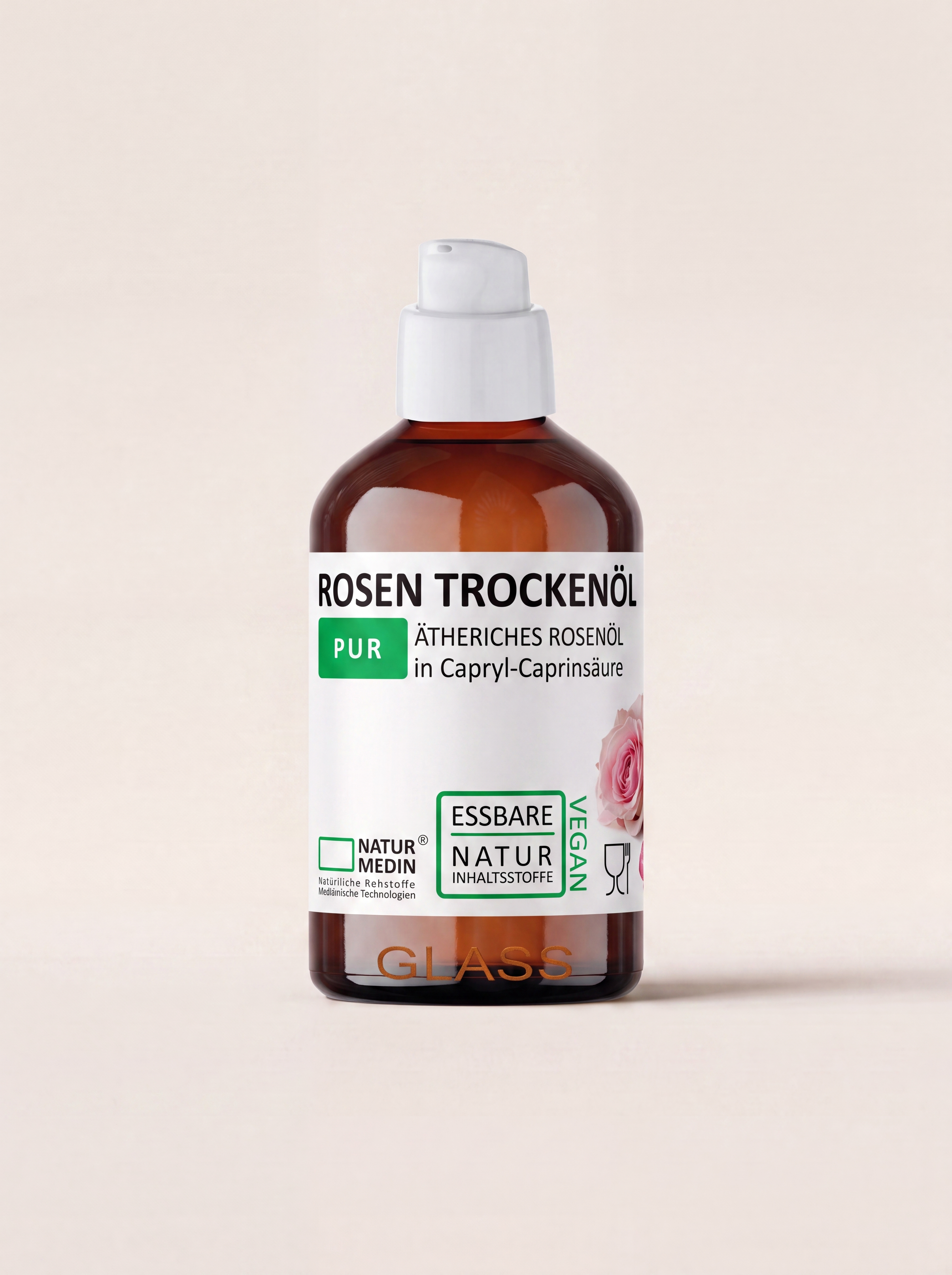 Rosen Trockenöl für Gesicht & Körper – nährt trockene Haut und zieht schnell ein